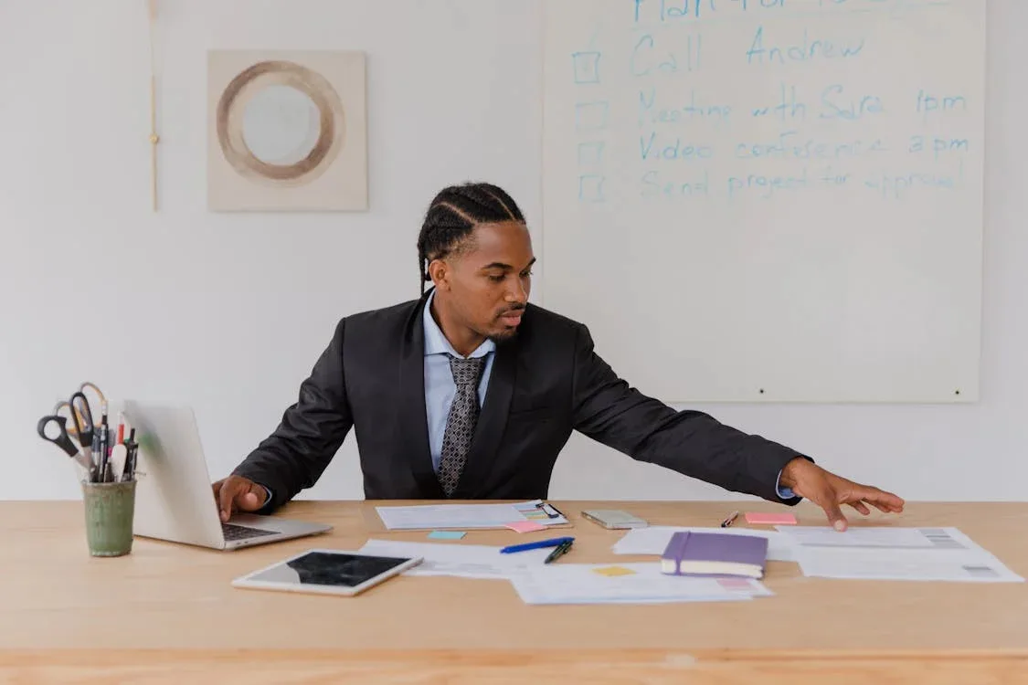 Clock and checklist symbolizing time management